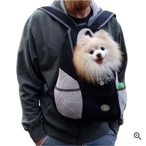 Deluxe Mesh Padded Dog Carrier Backpack- Up to 6 Pounds